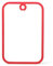 CLOVE Planche a Decouper en Verre Trempé 38x26cm Incassable Planche à Découper Verre Transparente Cristale avec Rebord Rouge en Silicone Anti-Dérapant, Réversible, Épaisseur 8 mm, Gouttière à Jus