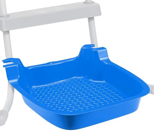 Tuxuseo Pool Foot Bath, Blue Pool Foot Bath for Swimming Pool, UV-Resistant, Large Design for Relaxation, for Garden and Patio Area