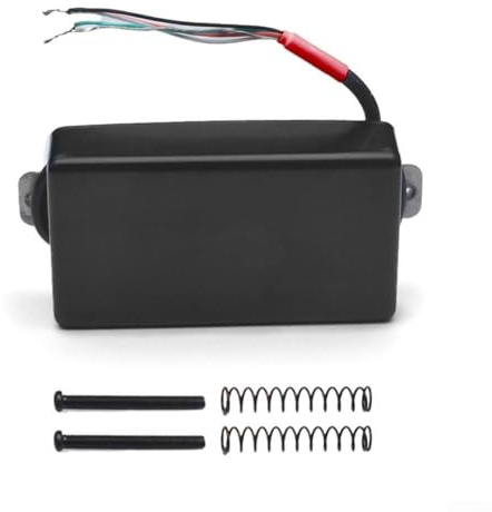 Gitarren-Tonabnehmer, LP E-Gitarre Humbucker Tonabnehmer mit Messingabdeckung, Alnico 5 geschlossener Rücken-Tonabnehmer mit Single Coil Split-Funktion für Gitarre (A)