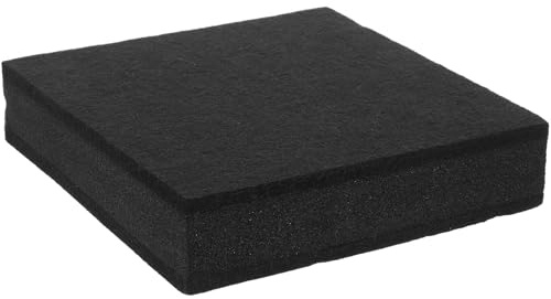 jojofuny Soundproofing Subwoofer Isolation Pad Noise Reduction Speaker Base Rubber Cushioning Pad for Playback Room and Equipment 20x20x4.8cm