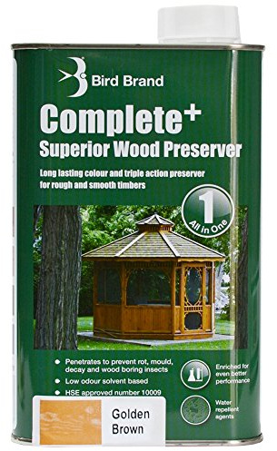 Bird Brand Complete+ Superior Wood Preserver Golden Brown - 5 Litre