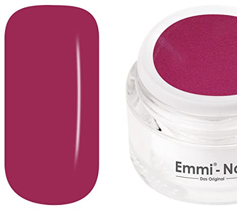 Emmi Nail Farbgel | UV/LED-Gel für brillante Farbintensität | Hohe Deckkraft, mittelviskos & selbstglättend | UV Gel ohne Verlaufen in Nagelränder | 5 ml – Grace Berry