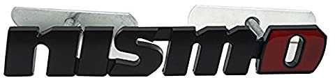 Für Nissan nismo - Metall - umbau - aufkleber in das Metall - marke Nissan tiida Nismo0507 Grill Emblem (Schwarz)