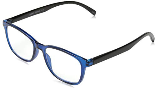 Lesebrille Lucky-Blau-Schwarz-Sph:+2,00