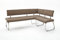 Beaty.Scouts Eckbank Frogo Sitzbank, Bank, Essbank, mit Rückenlehne, Essecke, Esstischbank, modern, hochwertig, gepolstert, Cappuccino, 200x87x60cm