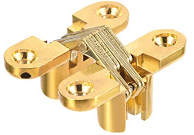 sourcing map 2pcs Charnière Invisible Porte bois Placard Armoire Meuble alliage zinc 43 x36x12mm