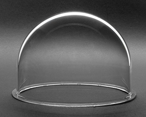 JMX Acrylic/PC CCTV Camera Dome Cover Security Camera Housing Skylight Window Pet Dog Fence Window (3.5 Inches, Transparent)