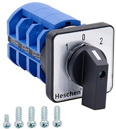 Heschen Universal-Rotationsschalter SZW26-63/D303.3, 660V 63A, Ein-/Aus-Schalter, 3 Phasen, 12 Klemmen, CE