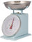 Plint, bilancia da cucina vintage in, stile rustico, Ghiaccio blu, Maße: H 25 cm x Ø Schüssel 25 cm