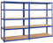 Yaheetech 2X Lagerregal 180x120x60 cm Kellerregal 875kg Steckregal blau 5 MDF-Platten Werkstattregal Schwerlastregal