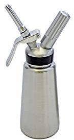 Mosa Sahnegerät, Sahnebläser, Sahneschäumer 1,0 Liter Profigerät, Sahnekapseln zum Aufschäumen