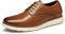 Bruno Marc Men's Crossflex Neat Polish Dress Sneakers Casual Oxford Formal Shoes,Size 7,Brown,GRANDPLAIN