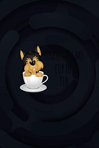 Yorkie in a Teacup College Ruled Notebook 6x9 inch
