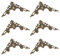 EXCEART 24 Stk Corner Protector Scrapbooking Dekorative Abdeckung Albumecke Eckenschutz Metall Box Corner Guards Schreibtischunterlage Aus Leder Möbel Rahmen Qualität Baby Bücherkiste