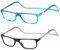 NEW VISION Lesebrille mit Magnetverschluss 2 pack, Lesebrillen, Bequem Magnetverschluss Vorne, Reading Glasses NV2904, Lesehilfe für Damen Herren (Nb, 2.5, x)