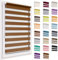 Doppelrollo ohne Bohren, 50x150cm Stoffgröße, Duo Rollo Klemmfix, Easyfix, lichtdurchlässig und verdunkelnd, Day&Night, Klemmrollo Sonnenschutzrollo Fensterrollo für Fenster & Türen