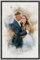 Dein Foto als Aquarell/personalisiertes Portrait/einzigartiges Geschenk/Familie, Partner oder Haustier/als Poster, gerahmtes Bild oder Leinwand (Bild im Rahmen, 60x90 cm)