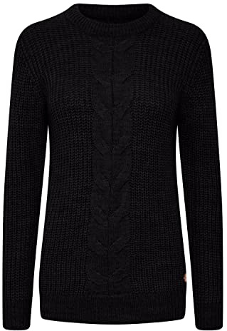 OXMO Natasja Damen Strickpullover, S, Black (194007)