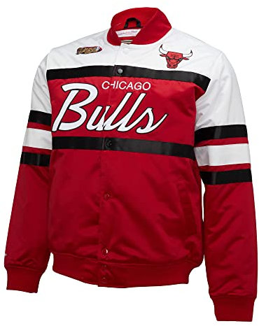 Mitchell & Ness NBA Special Script Heavyweight Satin Jacket - Chicago Bulls, XL