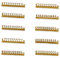 Mini-Würfel-Preisschild, 10 Sets, Preis-Anzeigewürfel, verstellbares 3D-Metall-Preiswürfel-Set für Schmuck, Uhren, Ringe, Shop-Preisanzeige – Gold/EUR