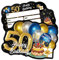 ERHACHAIJIA 20 Stück blaue und goldene Luftballons und Kuchenförmige Einladungskarten mit Umschlägen, lustige Einladungen zum 50. Geburtstag, Party, 50. Geburtstag, Ehemann, Vater weiter