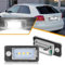 OZ-LAMPE Number Plate Light, 2 x LED Rear License Plate Lamps For Audi A3 S3 A4 S4 RS4 A5 A6 C6 A8 S8 Q7 RS4 RS6, 5050 SMD with CAN-bus Error Free Waterproof Rear Lamps