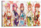 JEAM The Quintessential Quintuplets Ästhetische Bilder, individuelles Raumdekor, Wohnheim, Wanddekoration, Kunstposter, Albumcover, Bild, Dekor-Poster, 30 x 45 cm, Rahmenstil