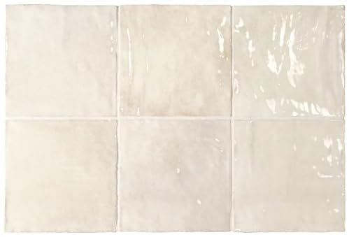 Carrelage Effet Zellige Beige LA RIVIERA 13,2x13,2cm - Wheat (1m²)