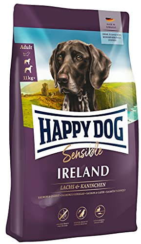 Happy Dog Sensible Ireland - M - Trockenfutter, Hundefutter - Geschmacksrichtung Lachs & Kaninchen - 12,5kg