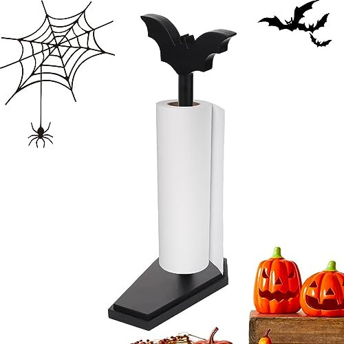 Decorhome Halloween-Papierhandtuchhalter, Gothic-Papierhandtuchständer mit Sargbasis, Halloween-Papierhalter, Papierhalterständer, gruselige Halloween- -, Papierhandtuchhalter, Küchenzu