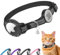 Airtag Katzenhalsband mit QR-Code-Namensschild, reflektierendes Katzenhalsband, Airtag-Halter mit Glöckchen, personalisierbar, ultra-langlebig, verstellbar, Schnellverschluss, passend für kleine und