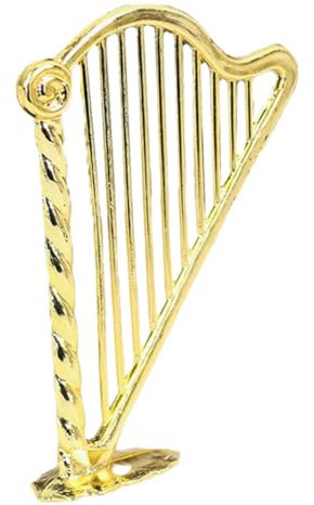 KONTONTY Mini Harfe Musikinstrument Modell Mini Instrument Verzierung Lebensechte Harfe Musikinstrument Dekor Dekoratives Harfenmodell Dekoratives Mini Instrument Harfe Ornament
