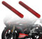 Andibro Rot Reflektoren Selbsteklbend,2 Stück E4 Motorrad Rückstrahler Hinten 10x1.3cm Seitenstrahler Hinten Katzenaugen Fahrrad Reflektor Scooter zum Aufkleben Sicherheit Reflektierend