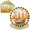 50 Pack Paper Plates and Napkins Party Supplies 7inch 25 *Party Dessert Plates & 25 * 6.5inch Napkins Birthday Baby Showers and Wedding Party Decorations (Dump Truck)