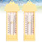 2 Stück Thermometer, Thermometer innen außen, Wetterfest Thermometer Analog, Innenthermometer, Aussenthermometer Digital Wetterfest für Innen Zimmer und Außen