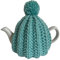 Small Aqua Blue Knitted Tea Cosy, Fits 1-2 Cup (450ml) Teapot