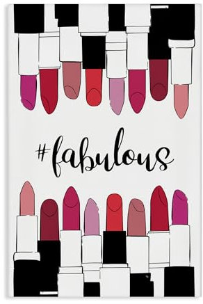 Stupell Industries Martina Pavlova Hashtag Kunstdruck auf Leinwand, Motiv: fabelhafter Lippenstift