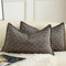 Mandioo 2er Set Kissenbezug Hanftuch Weben Textur Modern Bauernhaus Kissenbezüge Kissenhülle Dekorieren Zierkissenbezug Sie Wohnzimmer Sofa Schlafzimmer Bett 40x60cm Dunkelgrau