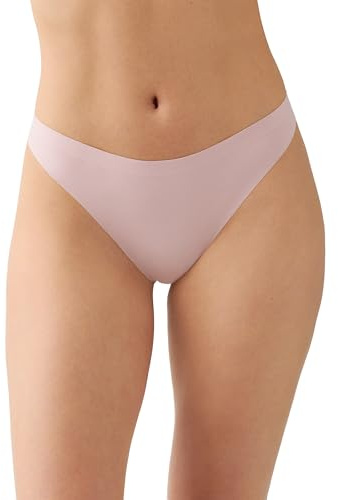 b.tempt'd by Wacoal Women's b.wow'd Modern No Show Thong Panty, 976287, Blush Pink, Small