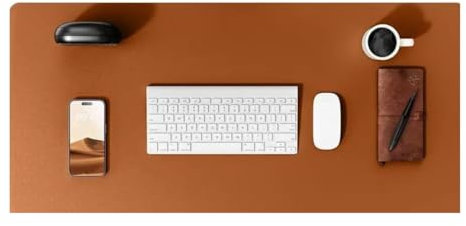 Large Desk Mat 80x40cm, Office Desk Pad, Computer Desk Mat, Laptop Mat for Desk, Desk Protecor Mat, Desktop Mat, Desk Writing Pad, Desk Blotter Pad, Desk Cover Mat (Brown, 80 x 40 cm)