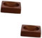IMIKEYA 2pcs Wooden Salt Pepper Grinder Pedestal Sturdy Base for Kitchen Non-Slip Storage Tray Home Decor Pepper Mill Stand