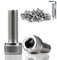 TXXATX 25 Pezzi Viti a Testa Cilindrica M6x20 mm Bulloni DIN 912 Acciaio Inox A2 V2A Bullone M6 Viti a Brugola Filettatura Totale per Manutenzione di Macchinari per Mobili