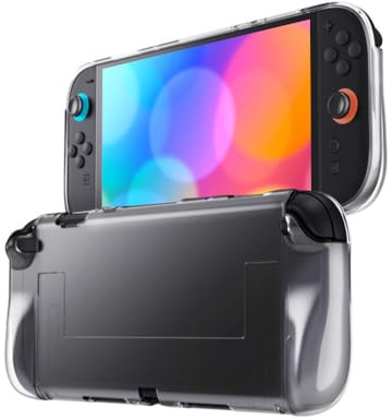 Omnpak Clear Case for Nintendo Switch 2, TPU Grip Protective Cover Case for Nintendo Switch and Joy Con Controller