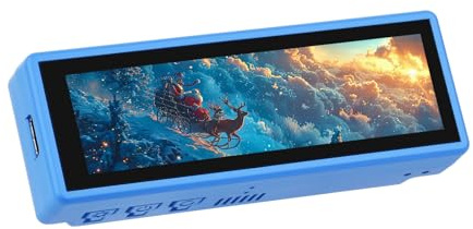 ESP32-S3 3.49 Zoll Touch LCD Entwicklungsboard, mit 3.49 Zoll QSPI IPS Display 172×640, ESP32-S3R8 Dual-Core-Prozessor, Unterstützt AI Interaktion und Offline Sprachsteuerung (Ohne Akku)