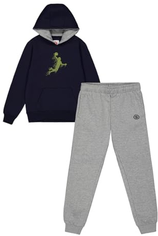 ALPHADVENTURE - Chándal Niño Completo, Conjunto Deportivo, Set 2 Piezas Sudadera y Pantalón Deportivo, Chándal para Colegio - Tallas desde los 6 hasta los 14 años. (14 Años, Azul)