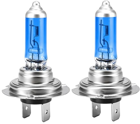 SureFly H7 Halogen Lampen Auto 12V 55W Super White Scheinwerferlampe Abblendlicht 4000K Xenon Look Birne Universelle Passform für KFZ Beleuchtung - 2 Stück