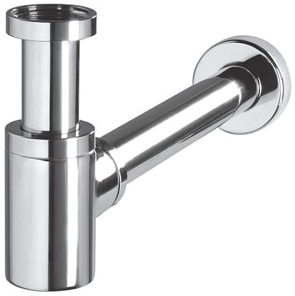 Wirquin 30718695 Minisifone per lavabo di design in ottone cromato Lineis