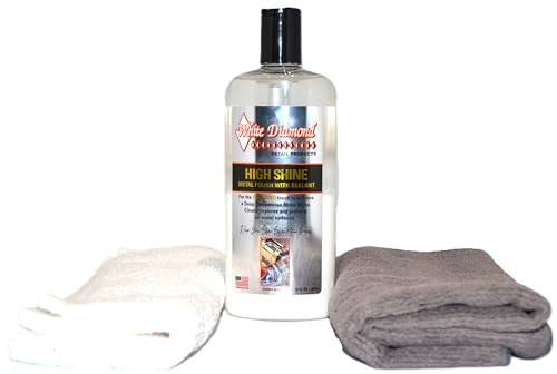 White Diamond Detail Products High Shine Finishing Metal Polish Cherry Scented with FREE Terry Cloth & FREE Microfibre Cloth