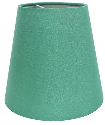 Eastlion 5.5 Clip On Petit Abat-Jour Lustre Candal en Tissu Applique Murale Abat-jour de Table,Vert