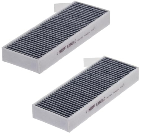 HENGST - Innenraumfilter E3942LC-2 - Luftfilter für den Innenraum mit Aktivkohle - Filtert Staub, Pollen & Gerüche für Allergiker - Für saubere Frischluft im KFZ - Automotive Zubehör
